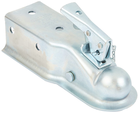 HUSKY TOWING 87076 2'' Ball 3'' Width 6,000 lbs. Straight Coupler with Chain,Grey