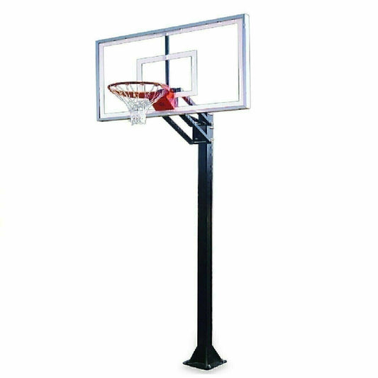 First Team Champ Nitro Adjustable Basketball Goal | Bolt Down-  w/36x60 Glass...