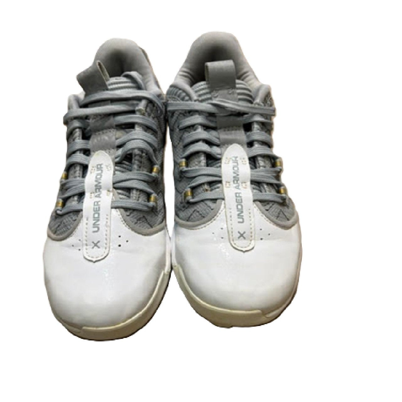 Under Armour Harper 9 TPU Baseball Cleat Gray/White 4Y BM1