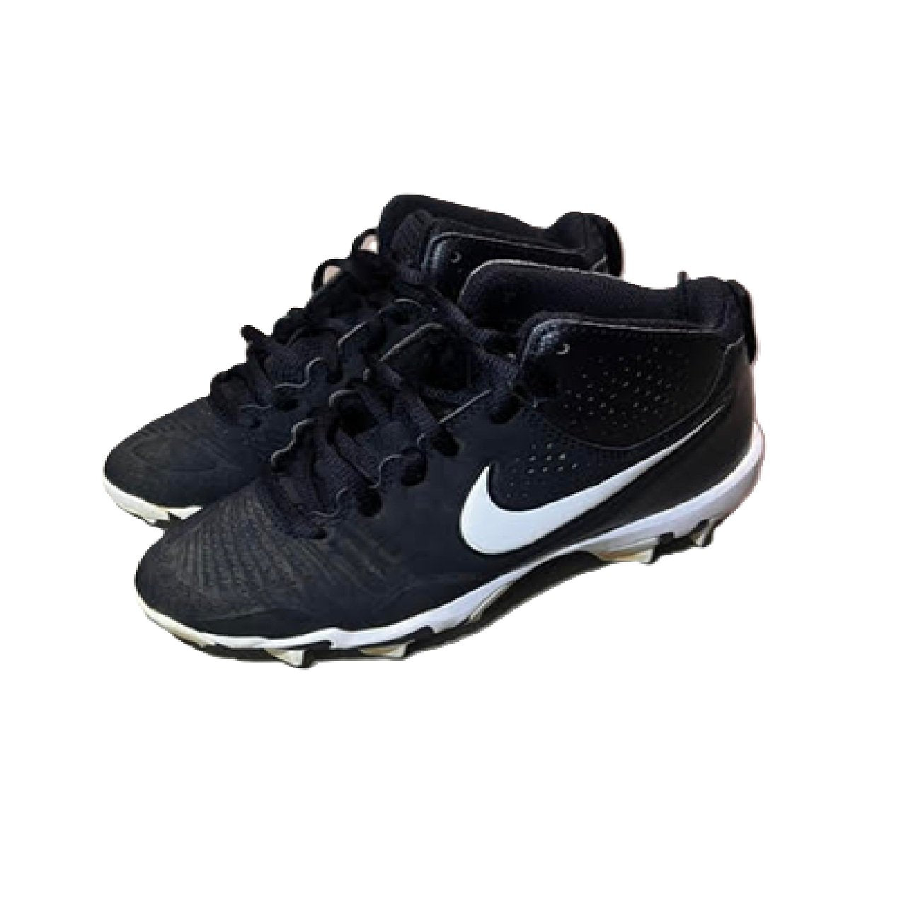 Nike Alpha Huarache 3 Keystone GS Baseball Cleats Youth Size 2.5Y Black BM1