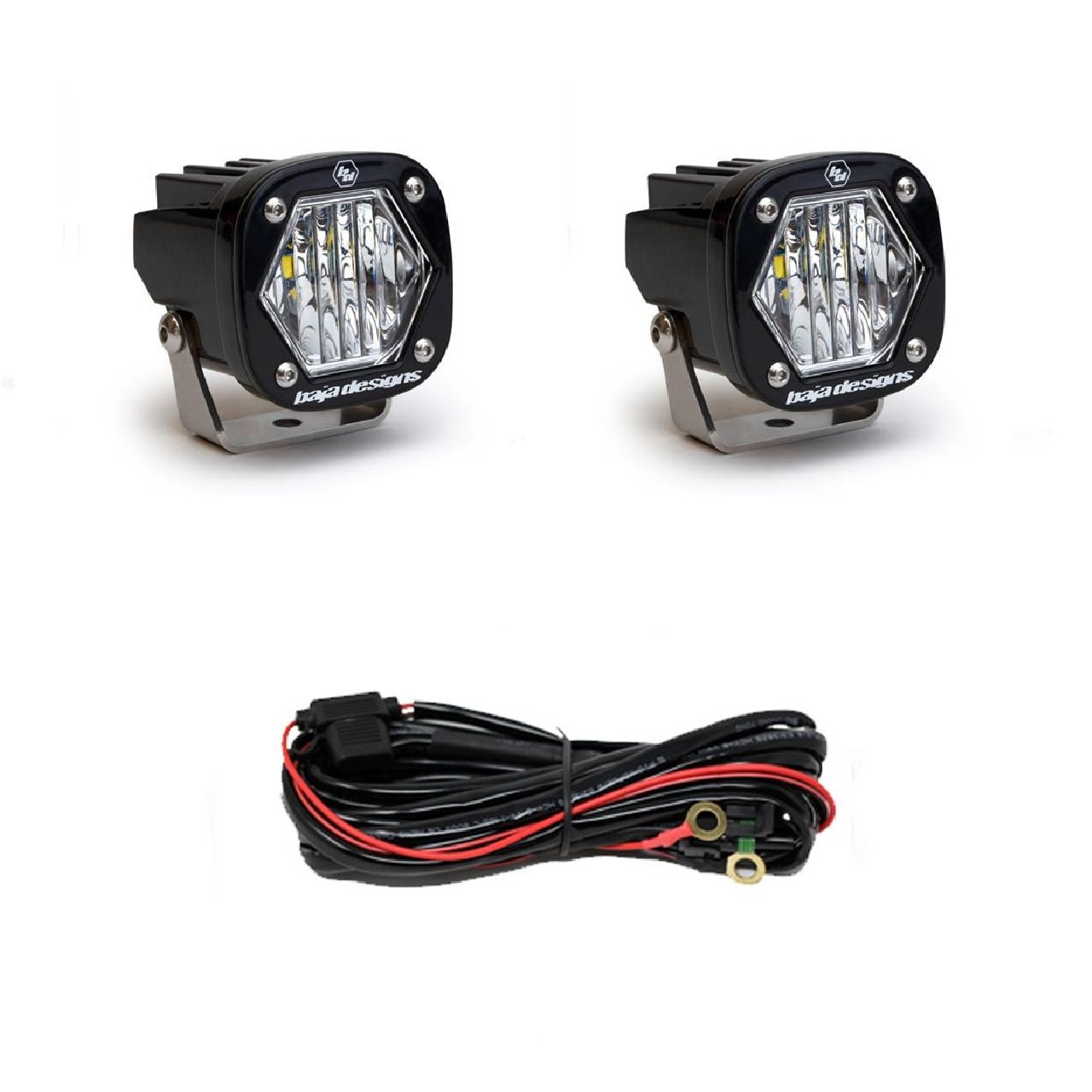 Baja Designs Driving/ Fog Light; S1; LED Bulb; 2.1 Inch Square