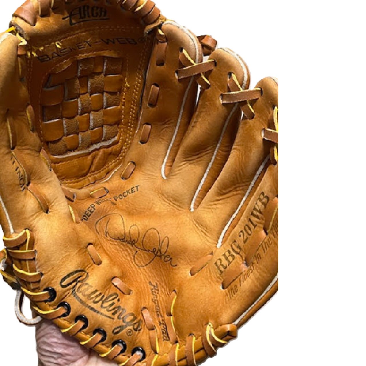Rawlings Derek Jeter 11-inch Youth Baseball Infield Glove RHT | Basket-Web Tan Leather BM1