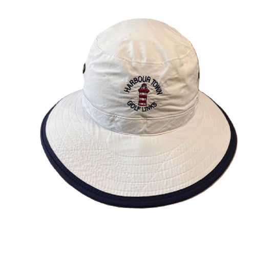 PelZ Imperial Sun Shade Golf Hat with Harbour Town Golf Links Logo (L)