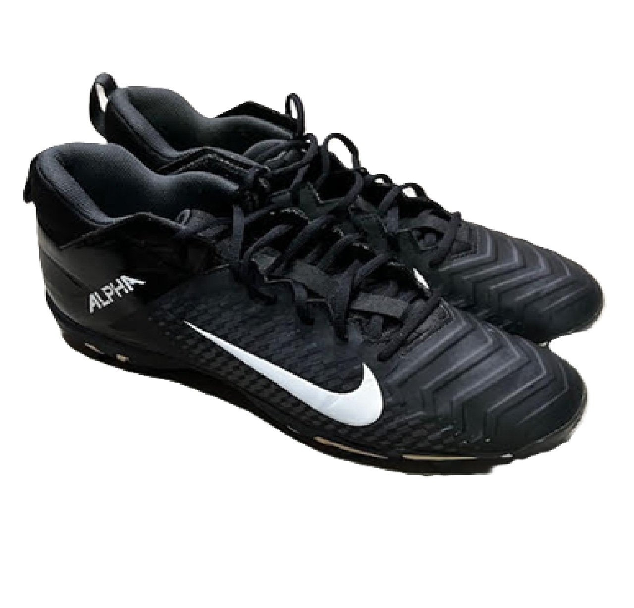Nike Alpha Menace 2 Shark Football Cleats Men's 13 Wide Black BM1