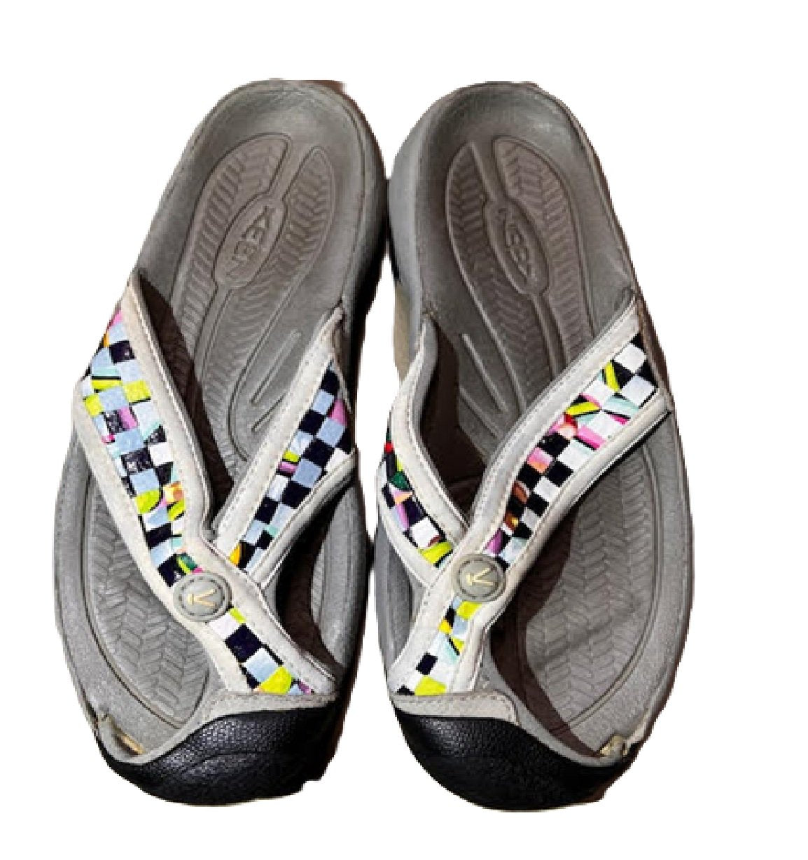 Keen Waimea Women's Waterproof Leather Sandal US 8 - Durable Flip-Flop with Toe Bumper bm1