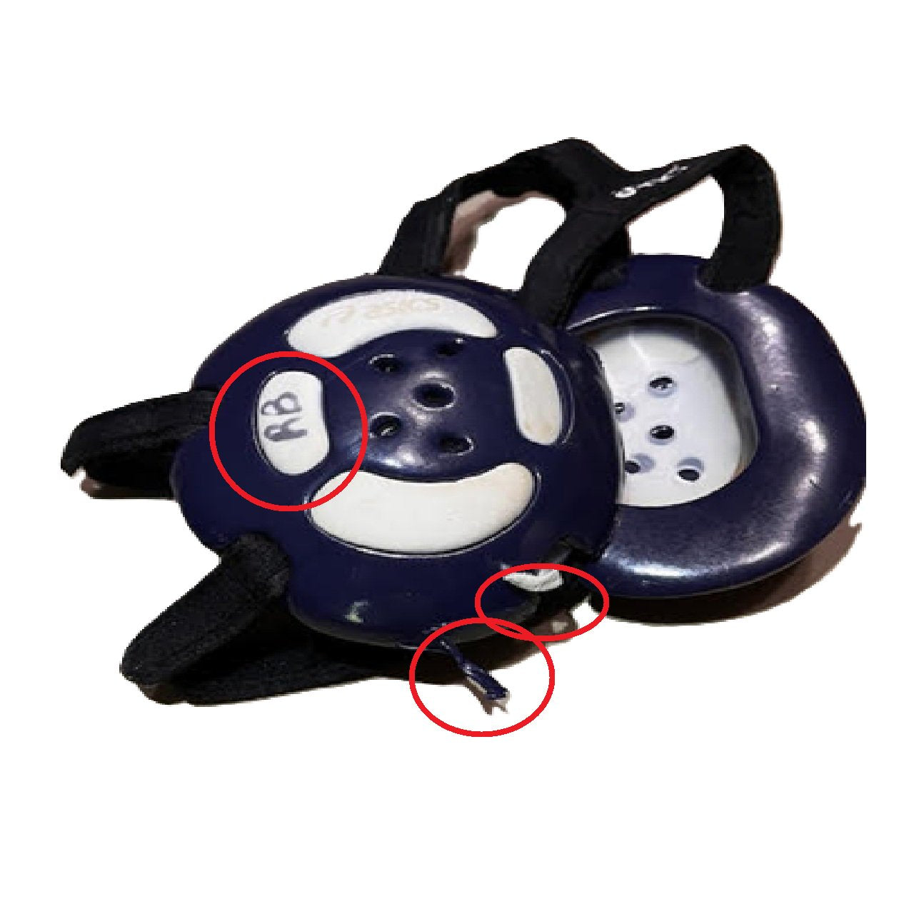 Asics Agressor Wrestling Headgear-Adult-Navy BM1