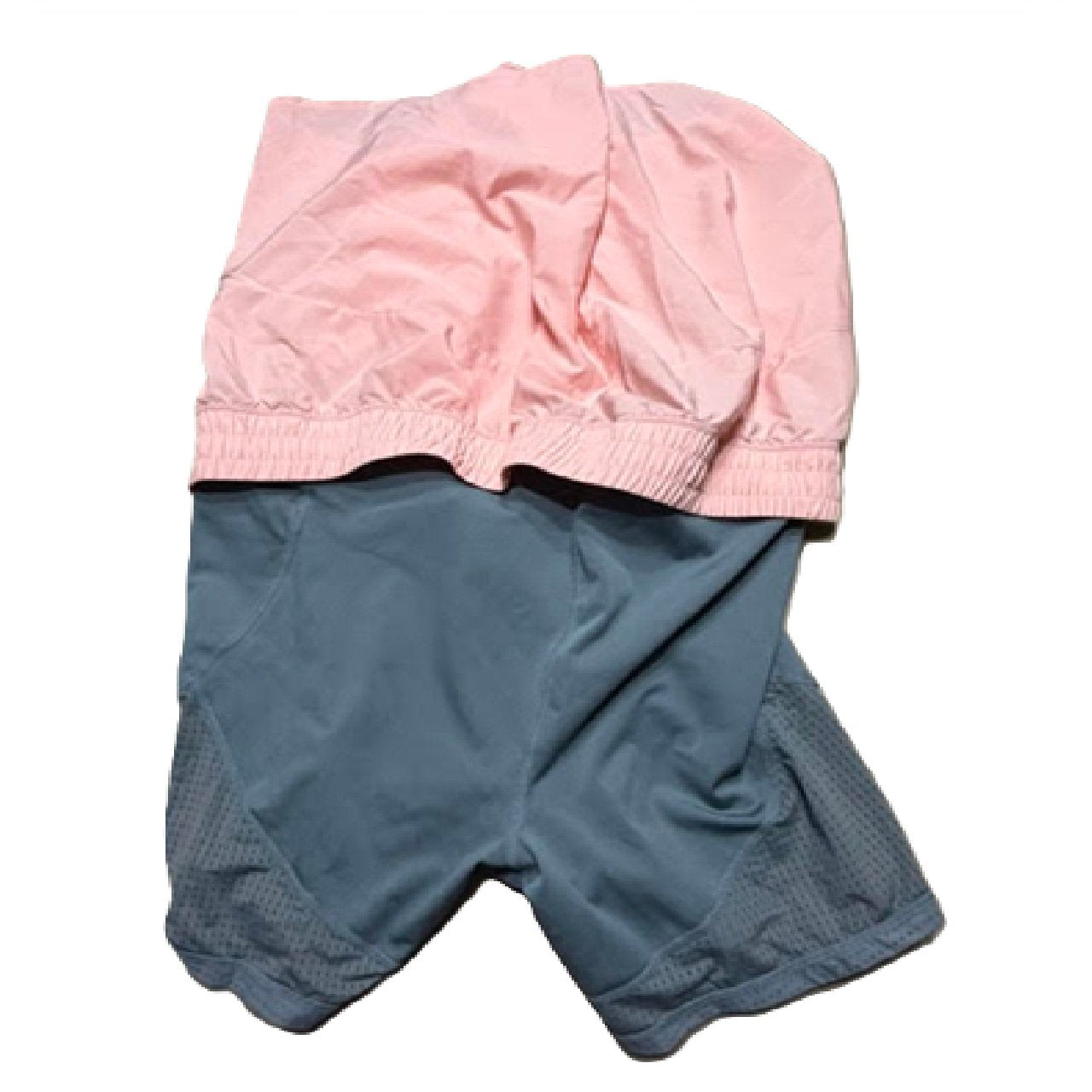 Fabletics Women's Perforated Run 2" Short Light Capri Coral/Stormcloud XXL/1X