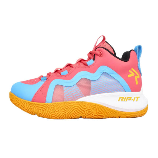 RIP-IT Sports Women’s Swiftstep Future Court Volleyball Shoe-Pink/Blue/Orange
