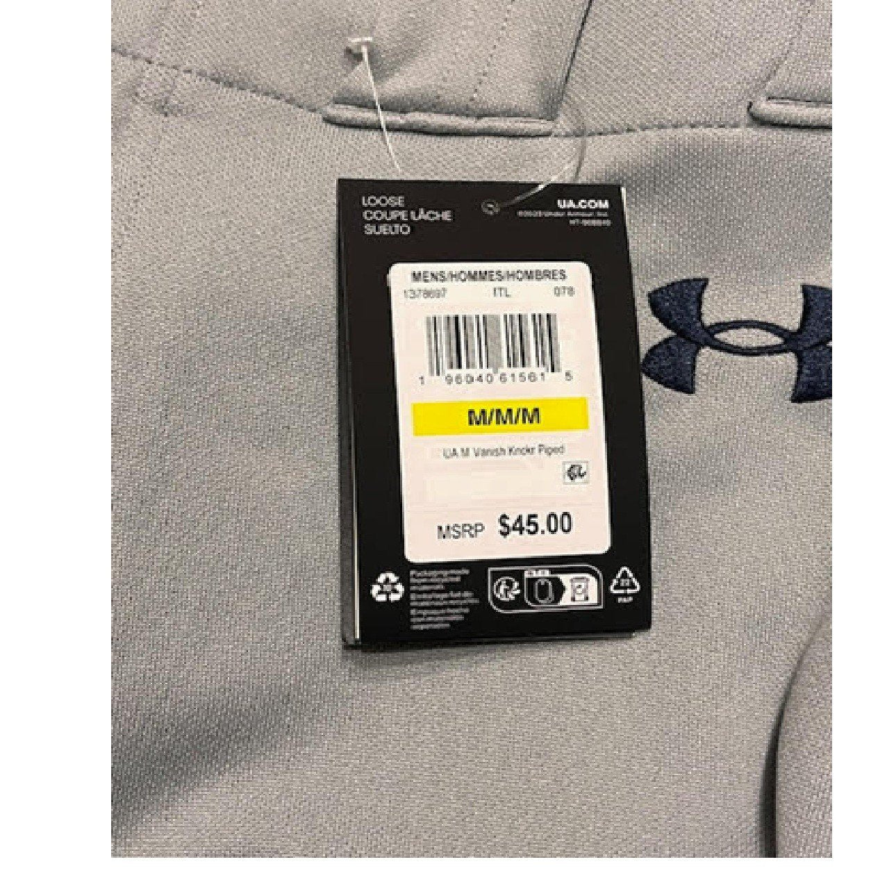 Under Armour Gameday Vanish Baseball Knickers Grey/Navy Pipe Large