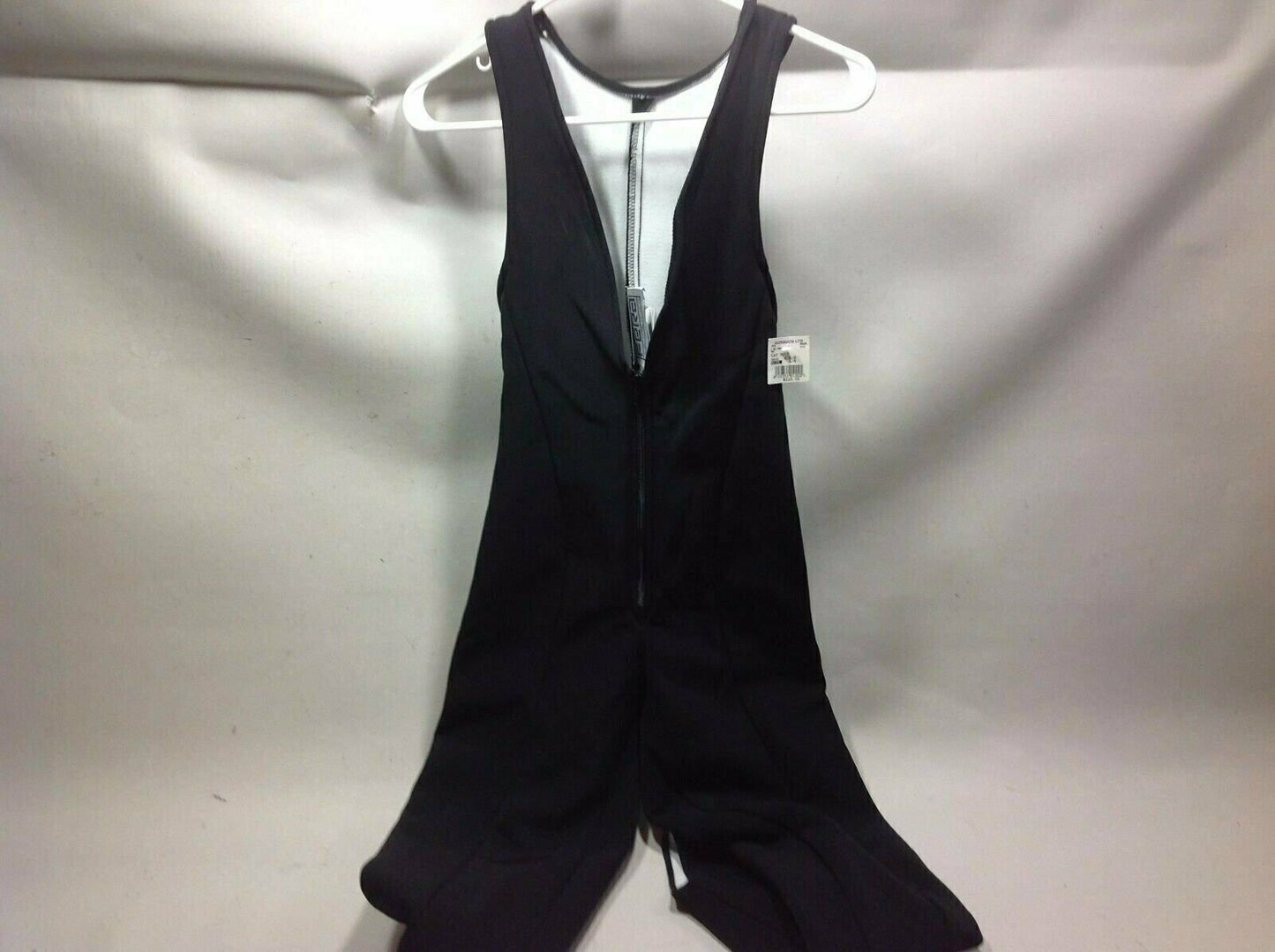 Fera Skiwear Cat suit Schoeller WB 400 Black Size 6R  1/4 zip front stirrups