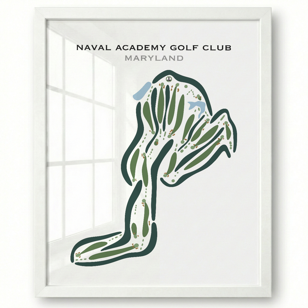 Naval Academy Golf Club, Annapolis, Maryland - Printed Golf Courses