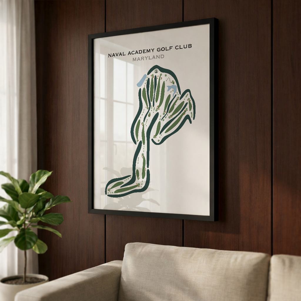Naval Academy Golf Club, Annapolis, Maryland - Printed Golf Courses