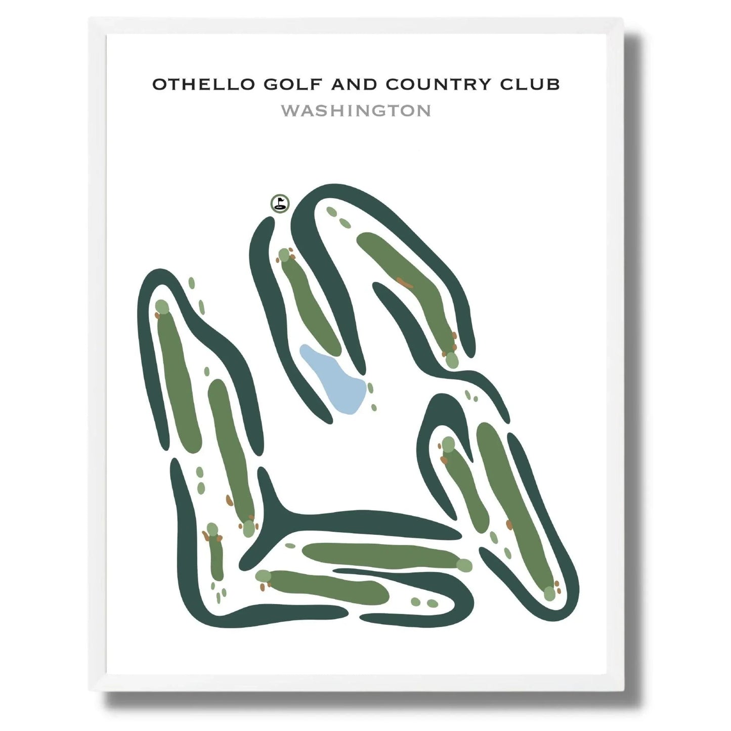 Othello Golf and Country Club, Washington - Printed Golf Courses