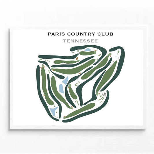 Paris Country Club, Tennessee - Printed Golf Courses