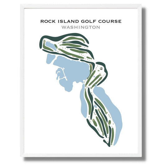 Rock Island Golf Course, Washington - Printed Golf Courses