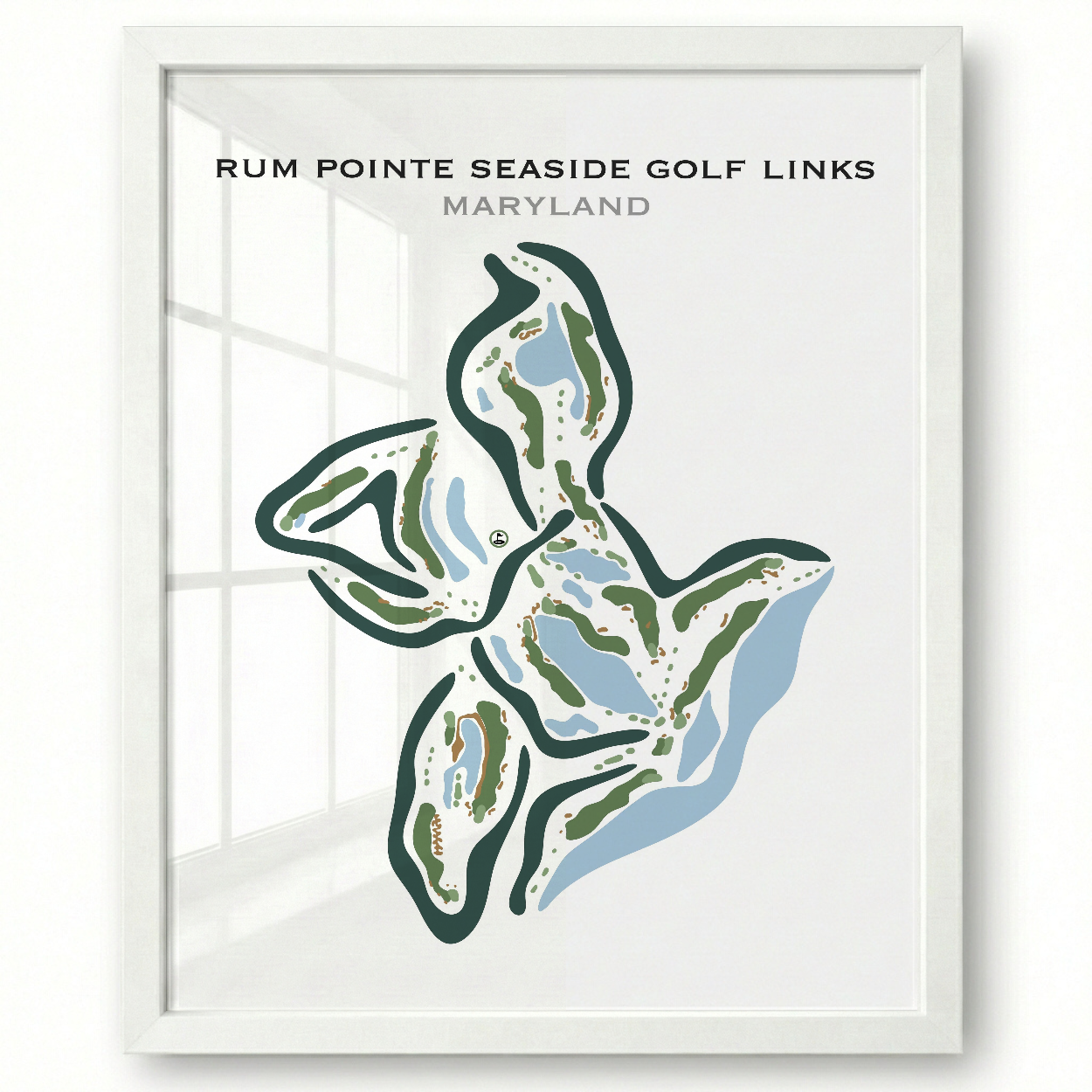 Rum Pointe Seaside Golf Links, Maryland - Printed Golf Courses