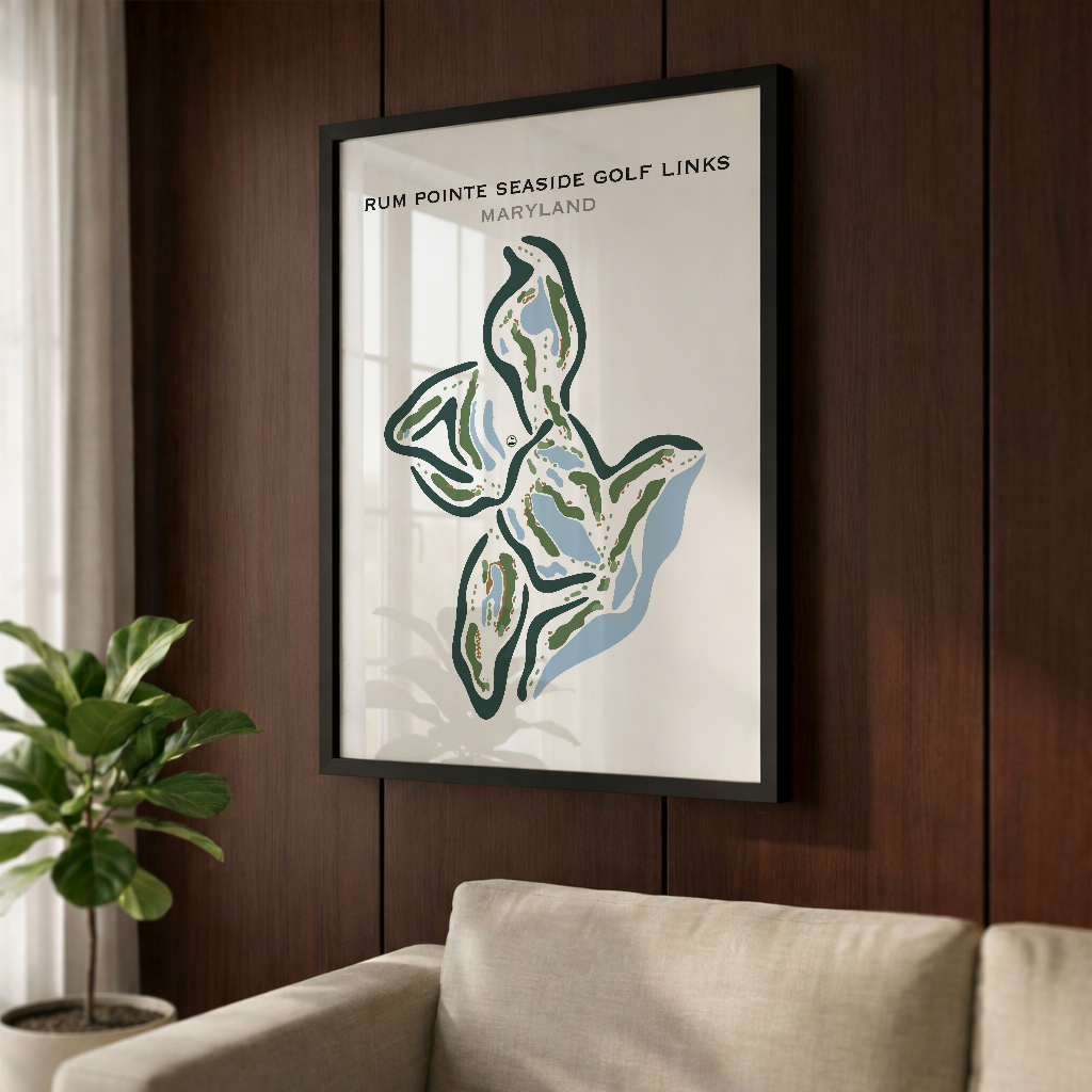 Rum Pointe Seaside Golf Links, Maryland - Printed Golf Courses