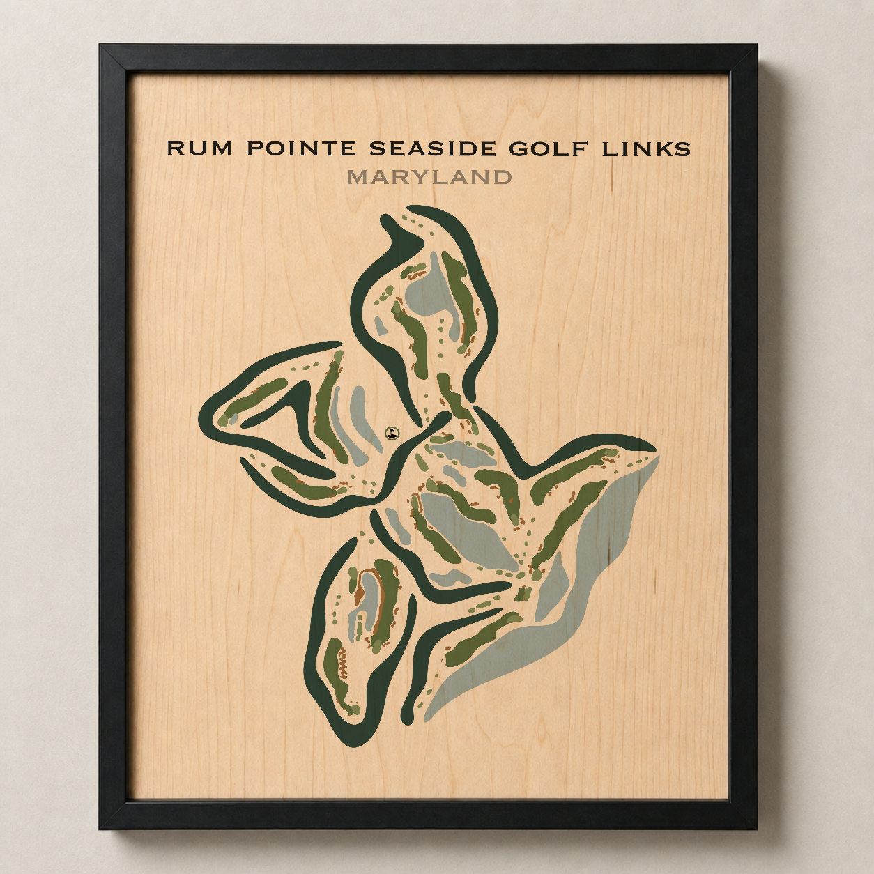 Rum Pointe Seaside Golf Links, Maryland - Printed Golf Courses