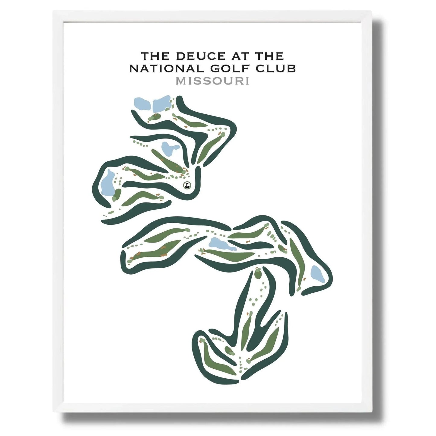 The Deuce At National Golf Club, Missouri - Printed Golf Courses