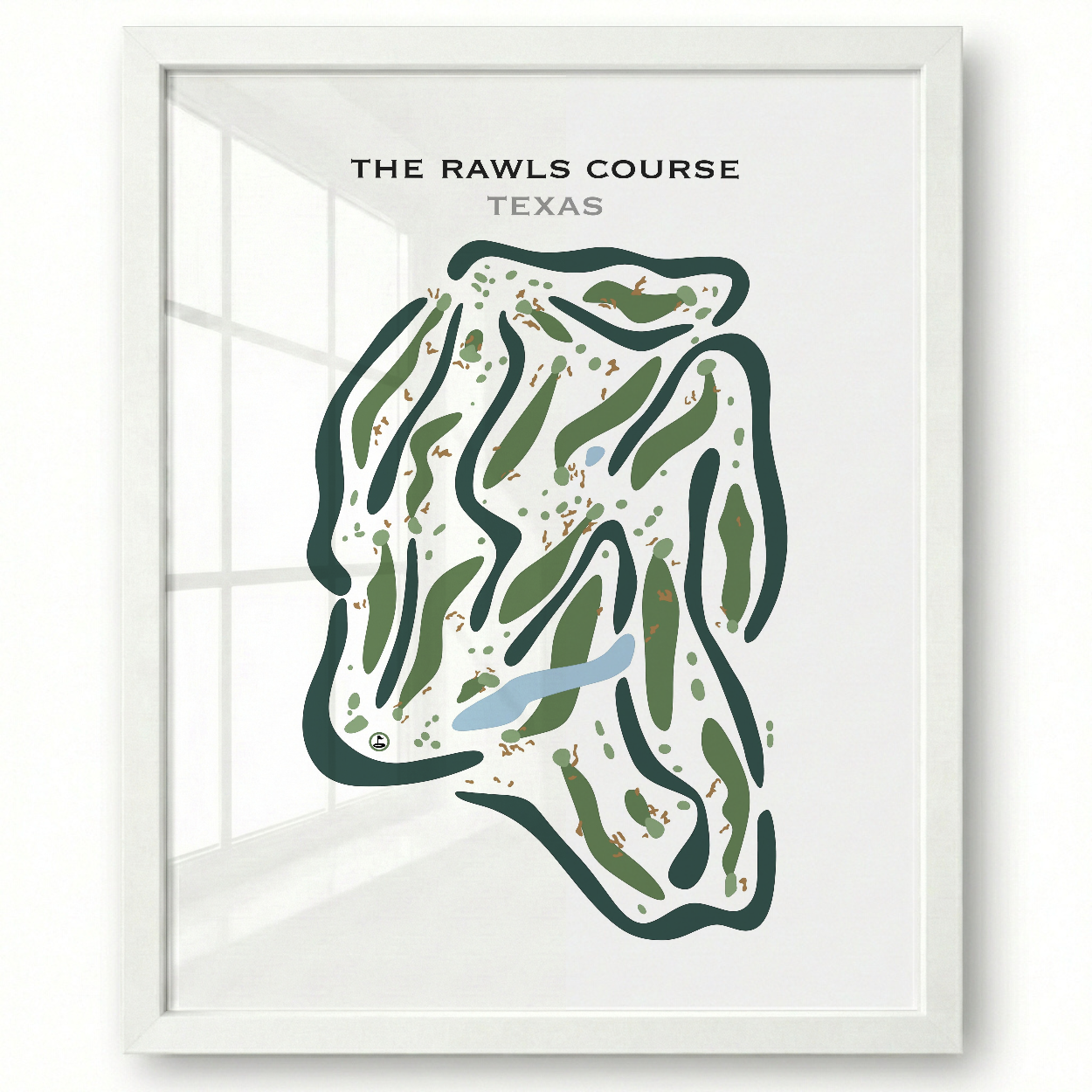 The Rawls Course, Texas - Printed Golf Courses