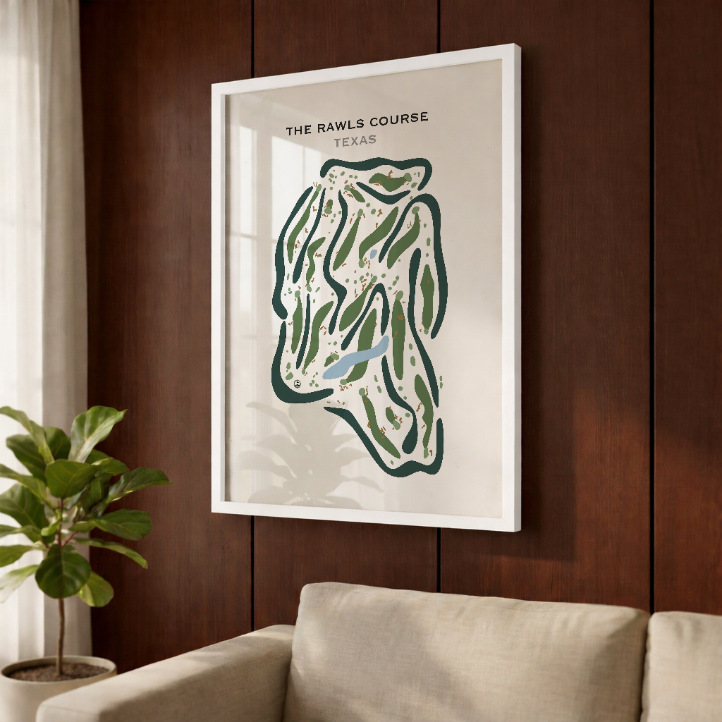 The Rawls Course, Texas - Printed Golf Courses