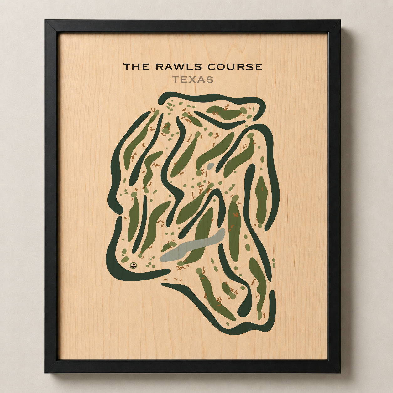 The Rawls Course, Texas - Printed Golf Courses