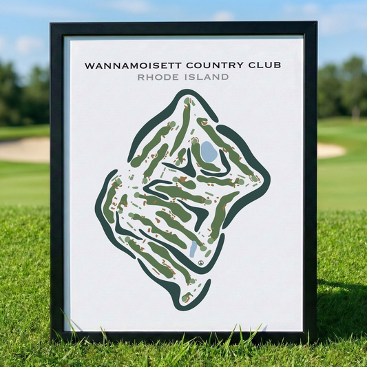 Wannamoisett Country Club, Rhode Island - Printed Golf Courses